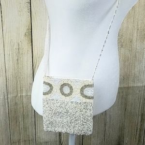 Beautiful hand beaded cross body purse